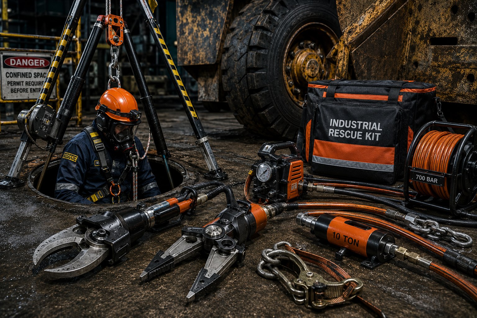 Holmatro industrial rescue kit